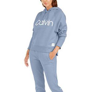 Calvin Klein Performance Relaxed Logo Hoodie (XL) - Blue